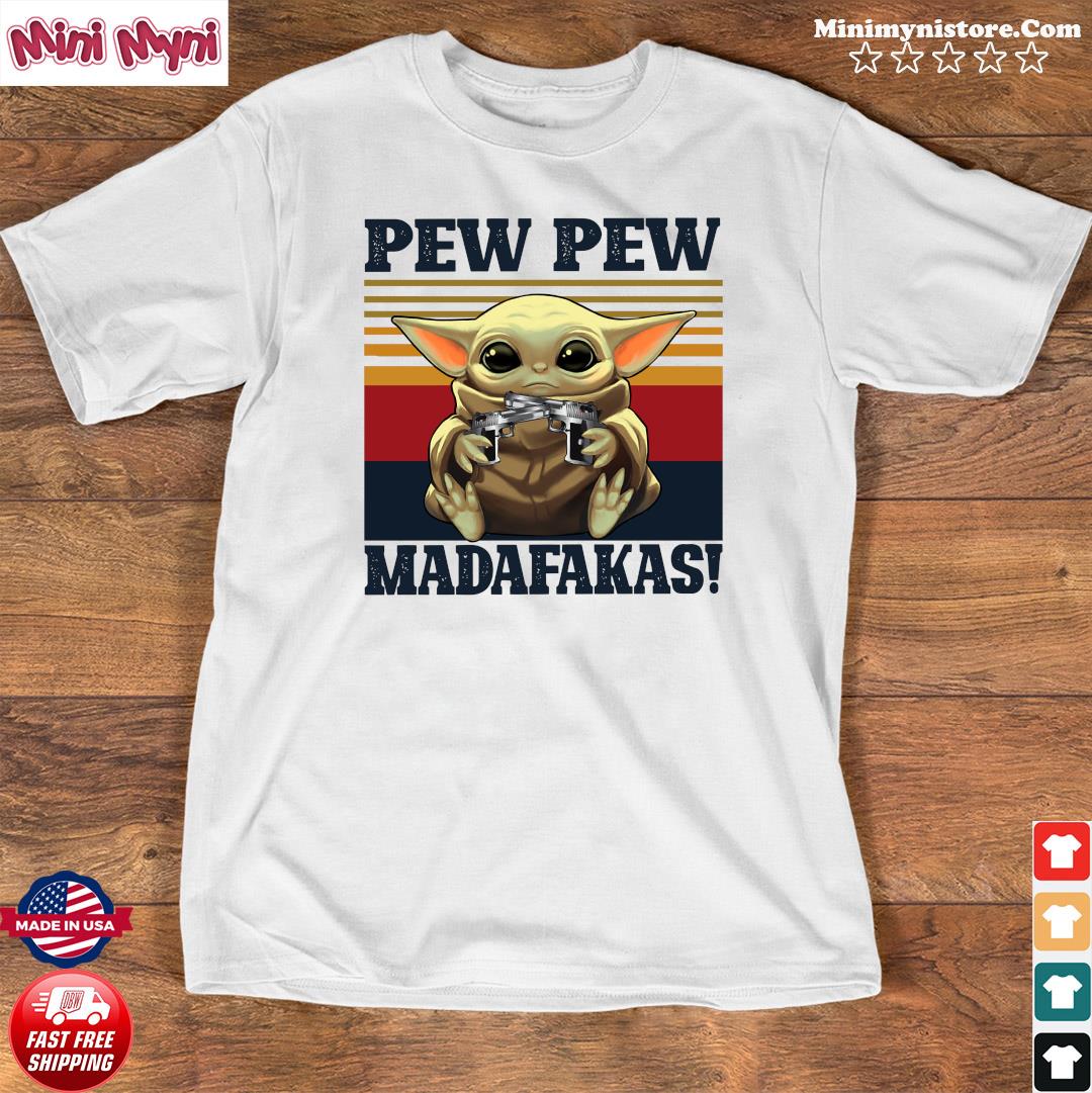 baby yoda pew pew shirt