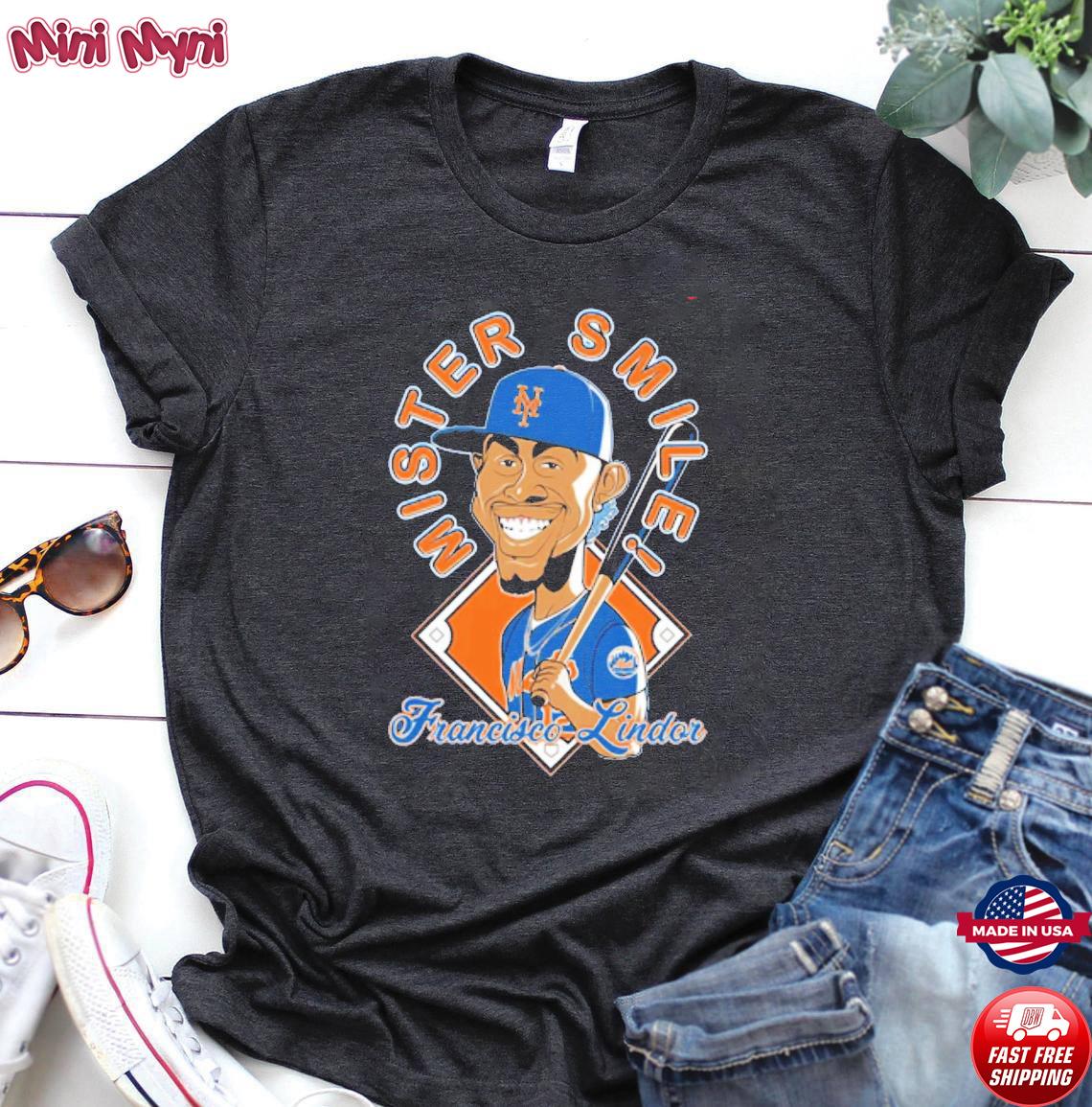 Mr Smile Francisco Lindor shirt, hoodie, sweater, long sleeve and tank top