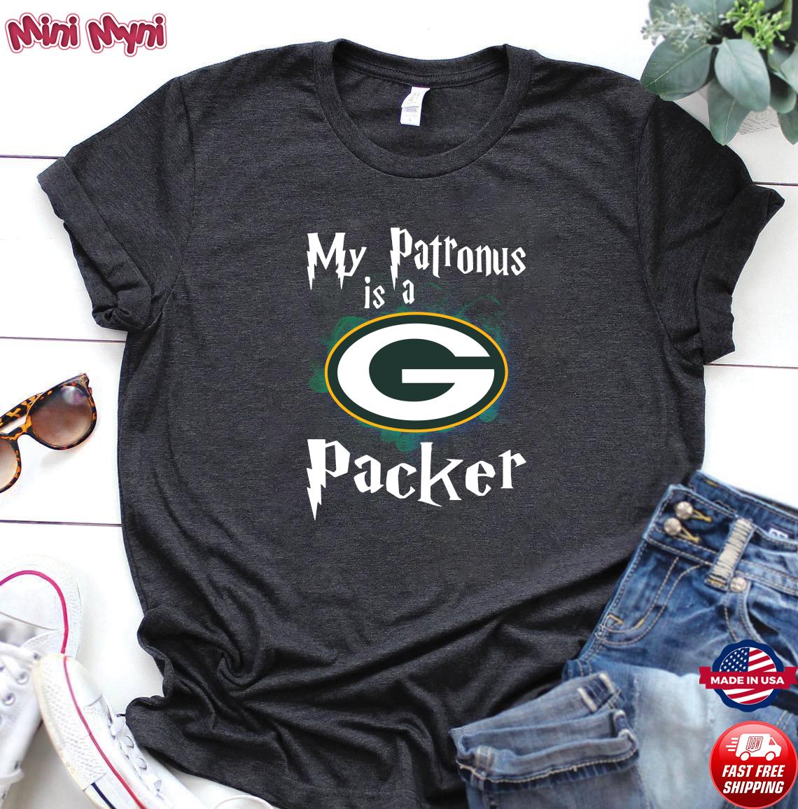 NFL Football Harry Potter My Patronus Is A Green Bay Packers Tank Top