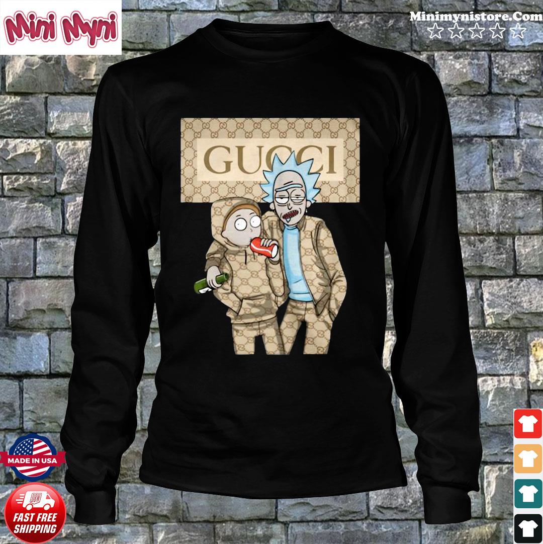 Official Rick And Morty With Gucci Fashion Shirt hoodie sweater long sleeve and tank top