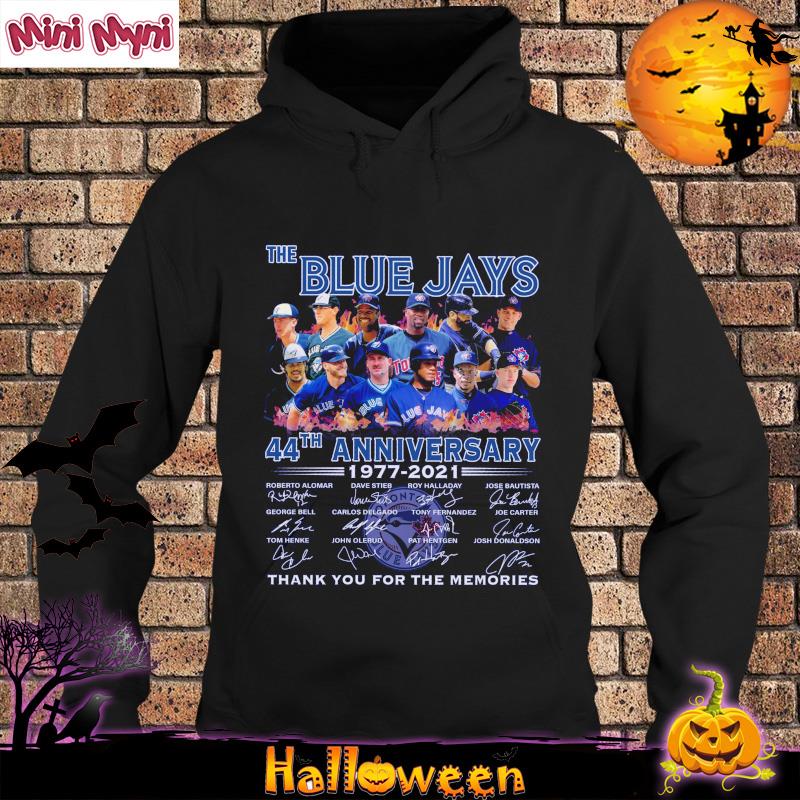 Funny The Blue Jays 44th Anniversary Thank You For The Memories Signatures Shirt Hoodie