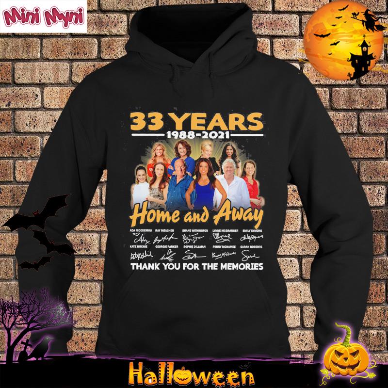 Official 33 Years Of Home And Away 1988 2021 Thank You For The Memories Signatures Shirt Hoodie