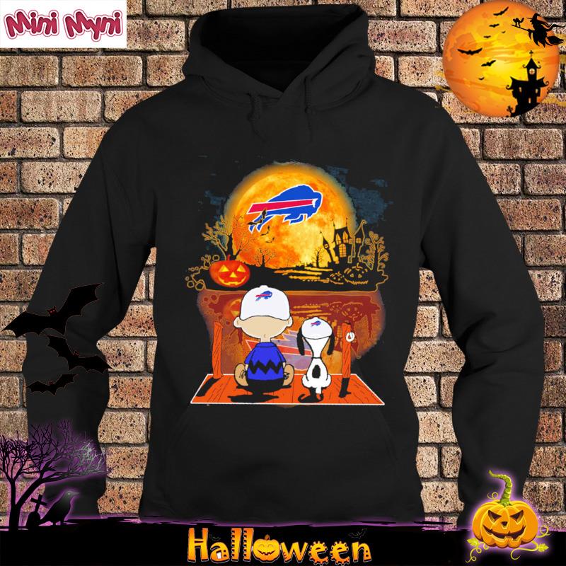 Charlie Brown And Snoopy Watching Buffalo Bills Halloween