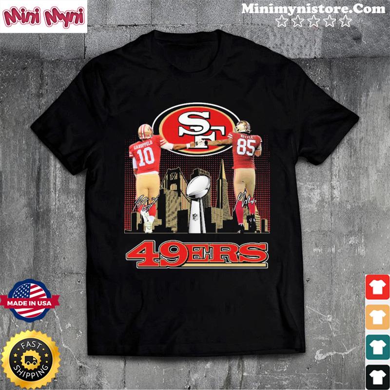 Official jimmy garoppolo and george kittle signatures shirt, hoodie,  sweater, long sleeve and tank top