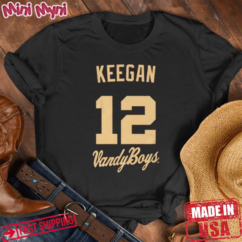 Available] New Dominic Keegan Jersey Vanderbilt Black #12