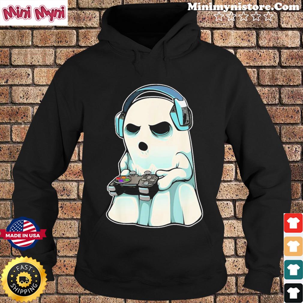Gamer Ghost Lazy Halloween Costume Cool Video-game Gaming T-Shirt Hoodie