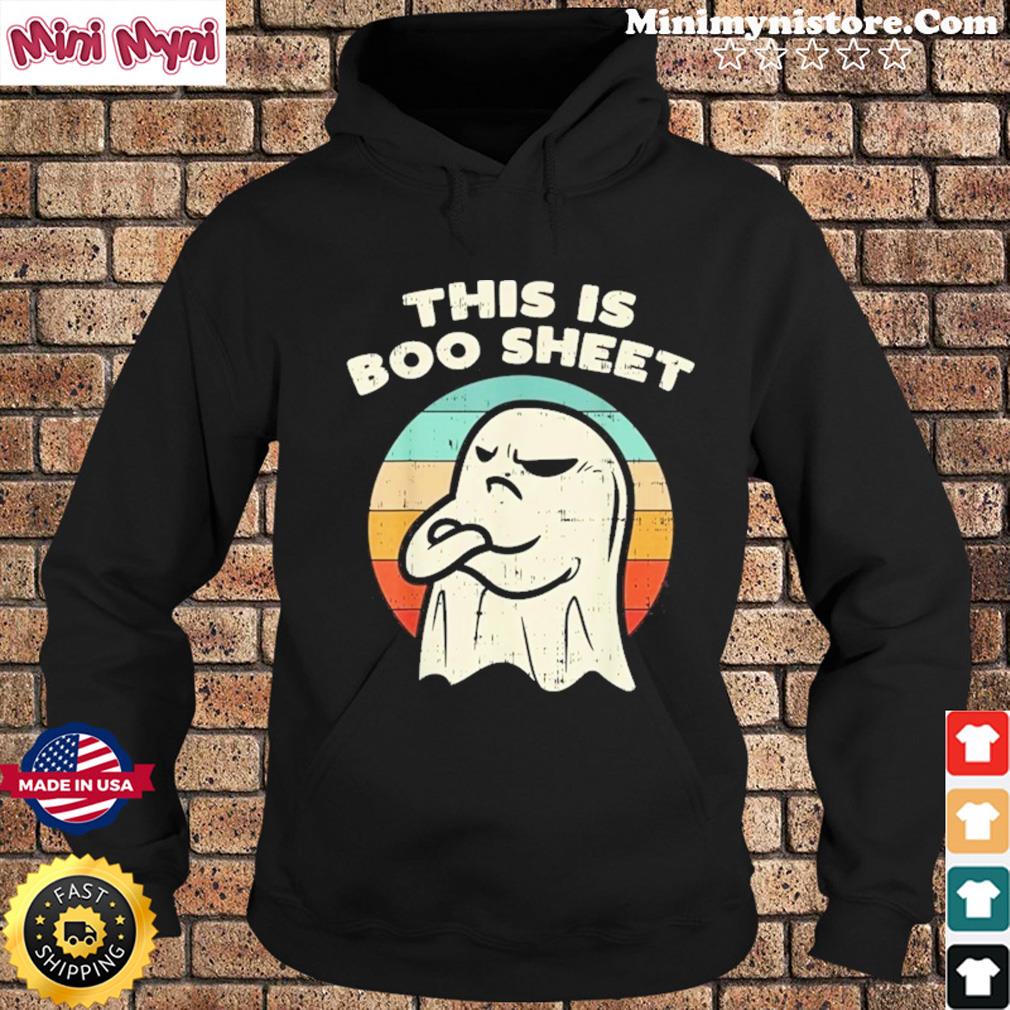 This Is Boo Sheet Ghost Retro Halloween T-Shirt Hoodie
