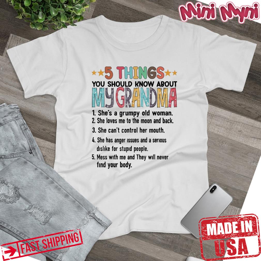 5 Things You Should Know About My Grandma Halloween Gifts Shirt