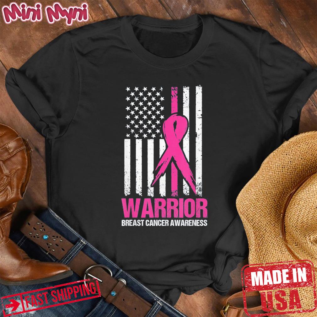 Breast Cancer Awareness Warrior Fighter Pink Ribbon Tee Shirt