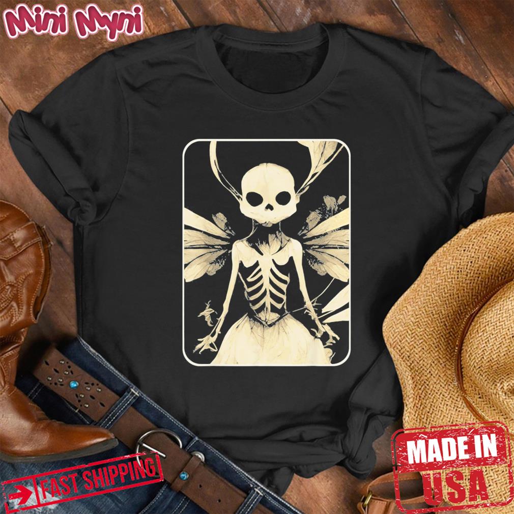 Dark Art Fairycore Butterfly Skeleton T-Shirt
