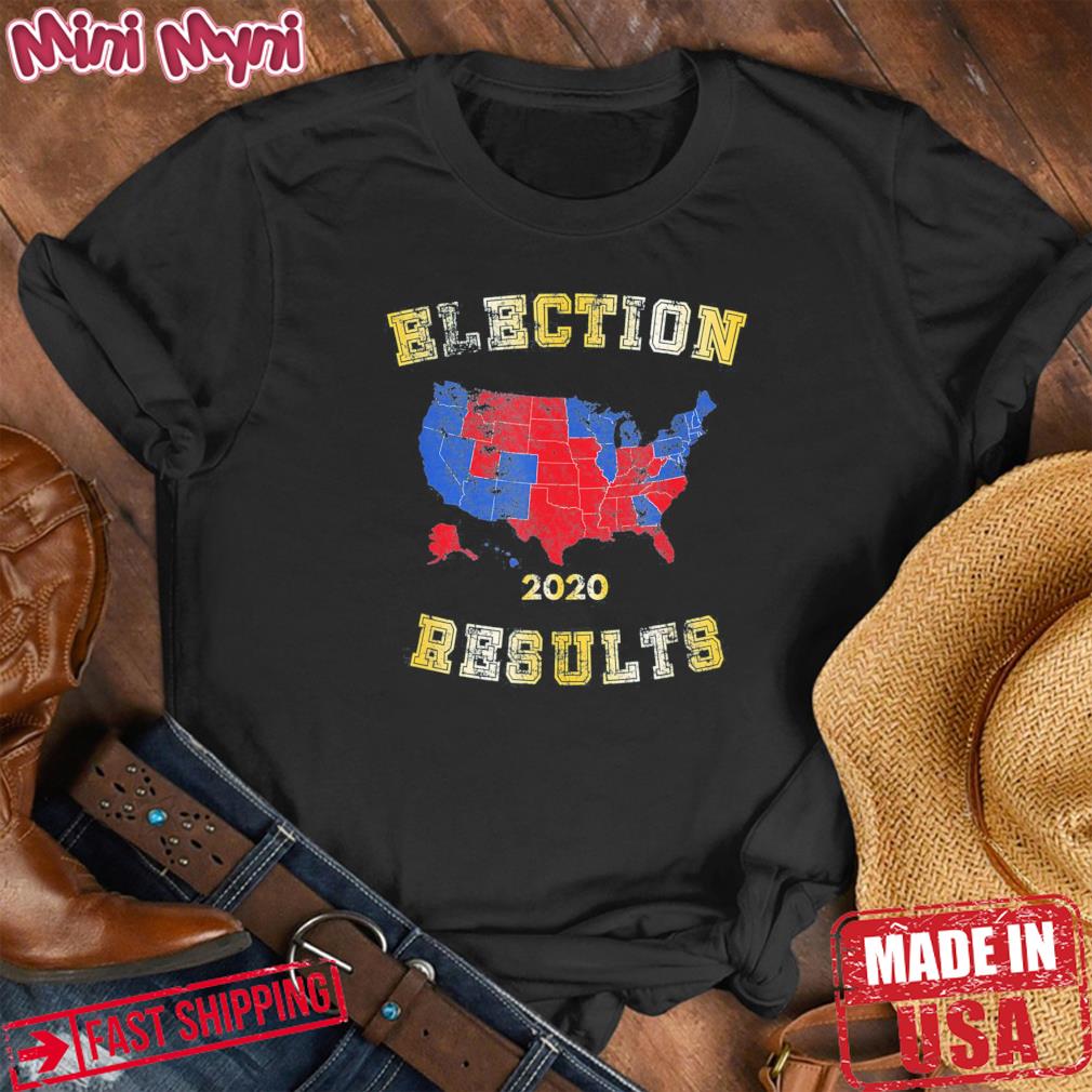 Election Results Map, 2020 2024 Election State Voting Retro T-Shirt