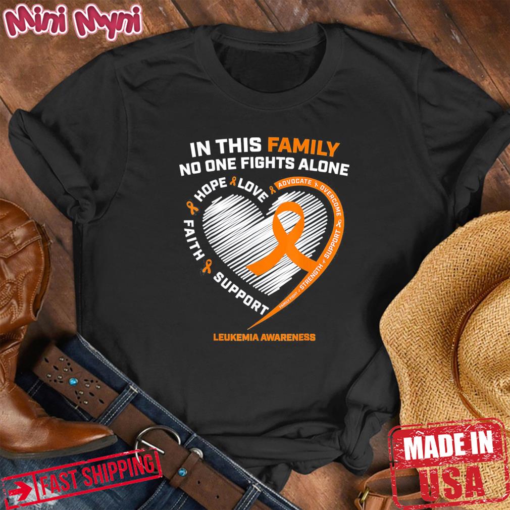 Family Fight Leukemia Awareness Products Shirt