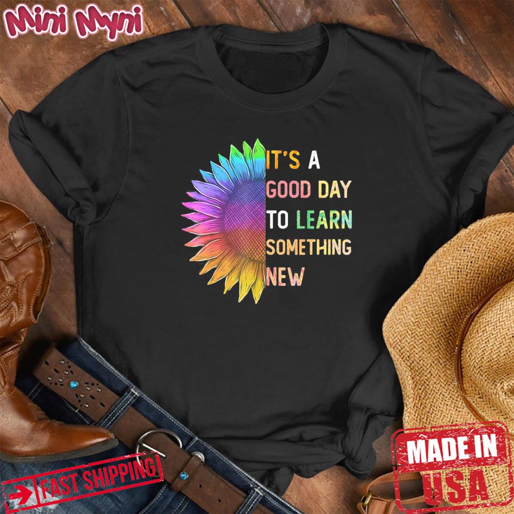 It’s a good day to learn something new Retro groovy teacher Shirt