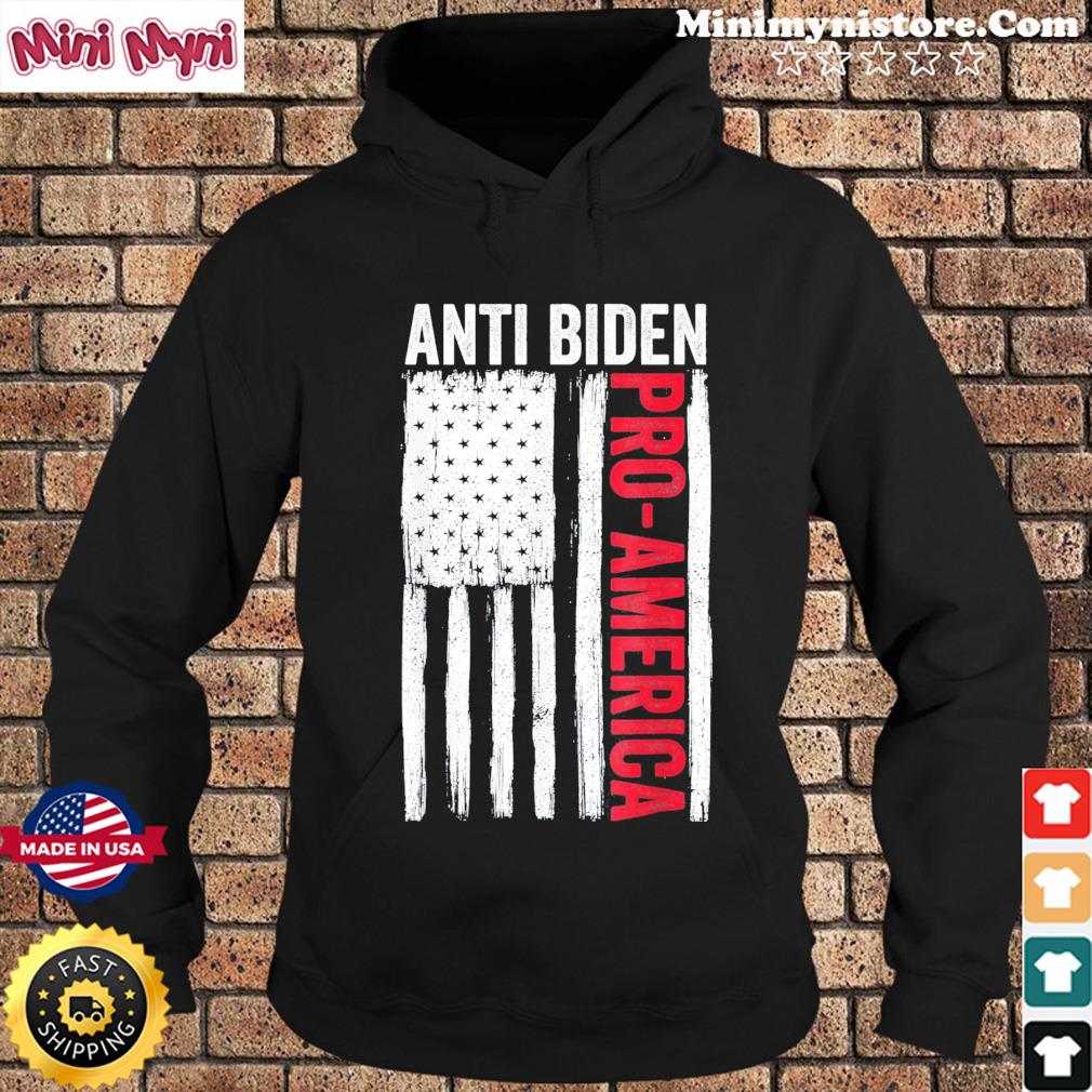 Pro America Anti Biden Flag USA Impeach Joe Biden 2024 Vote T-Shirt Hoodie