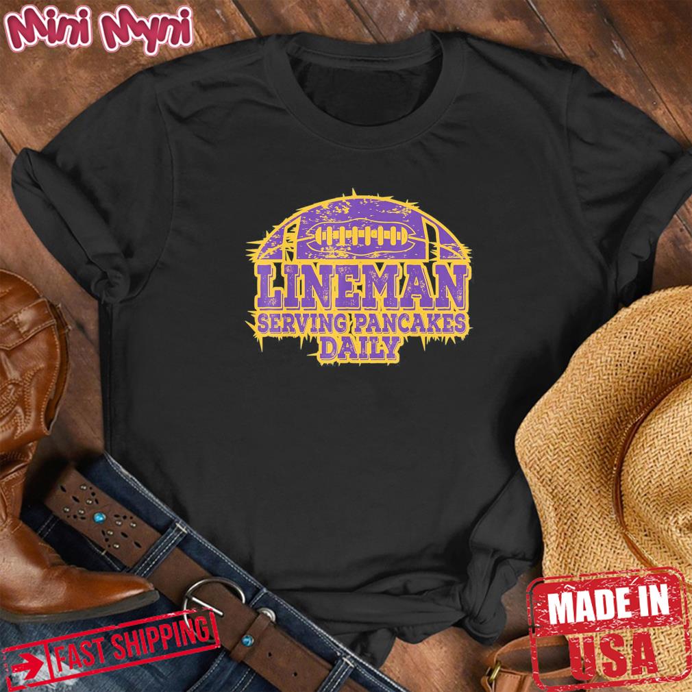 Purple Football Pancake For Purple And Golds T-shirt