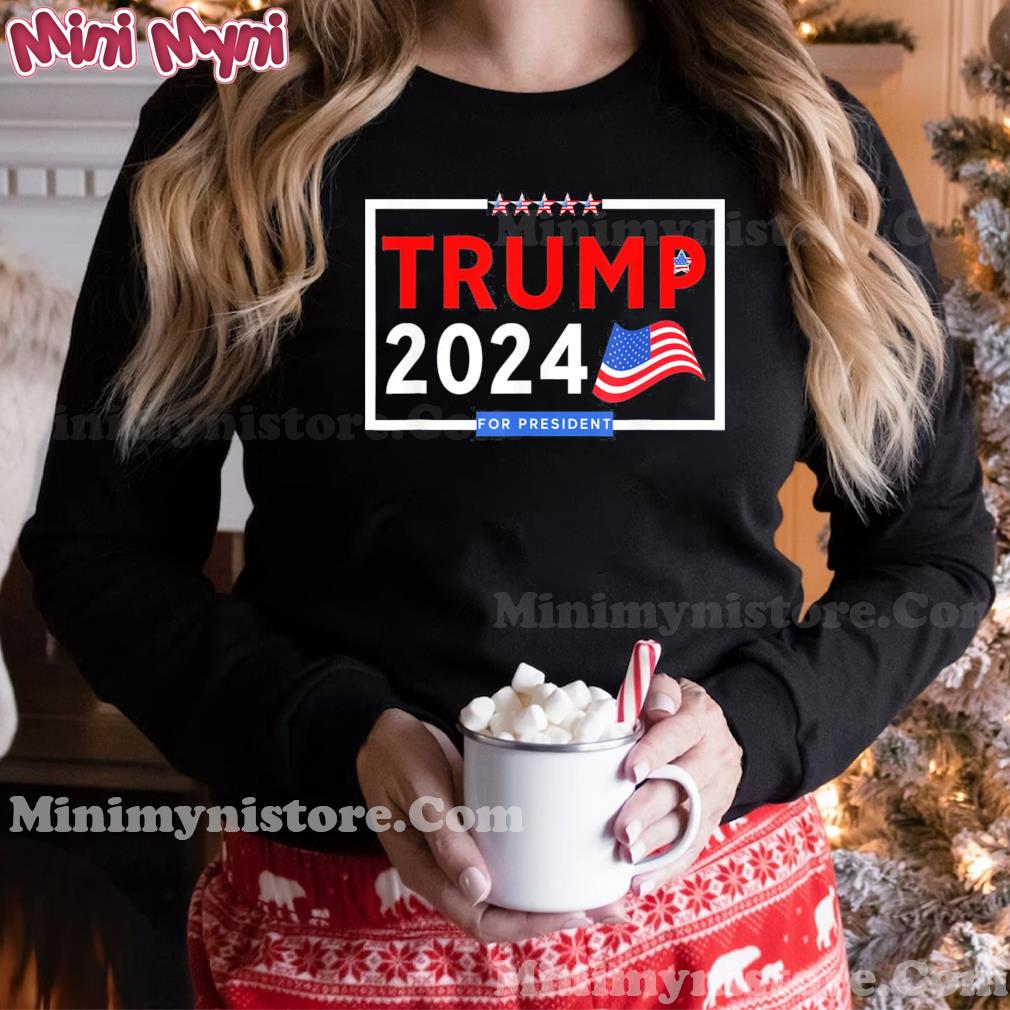 Donald Trump 2024 For President Usa Flag T-Shirt