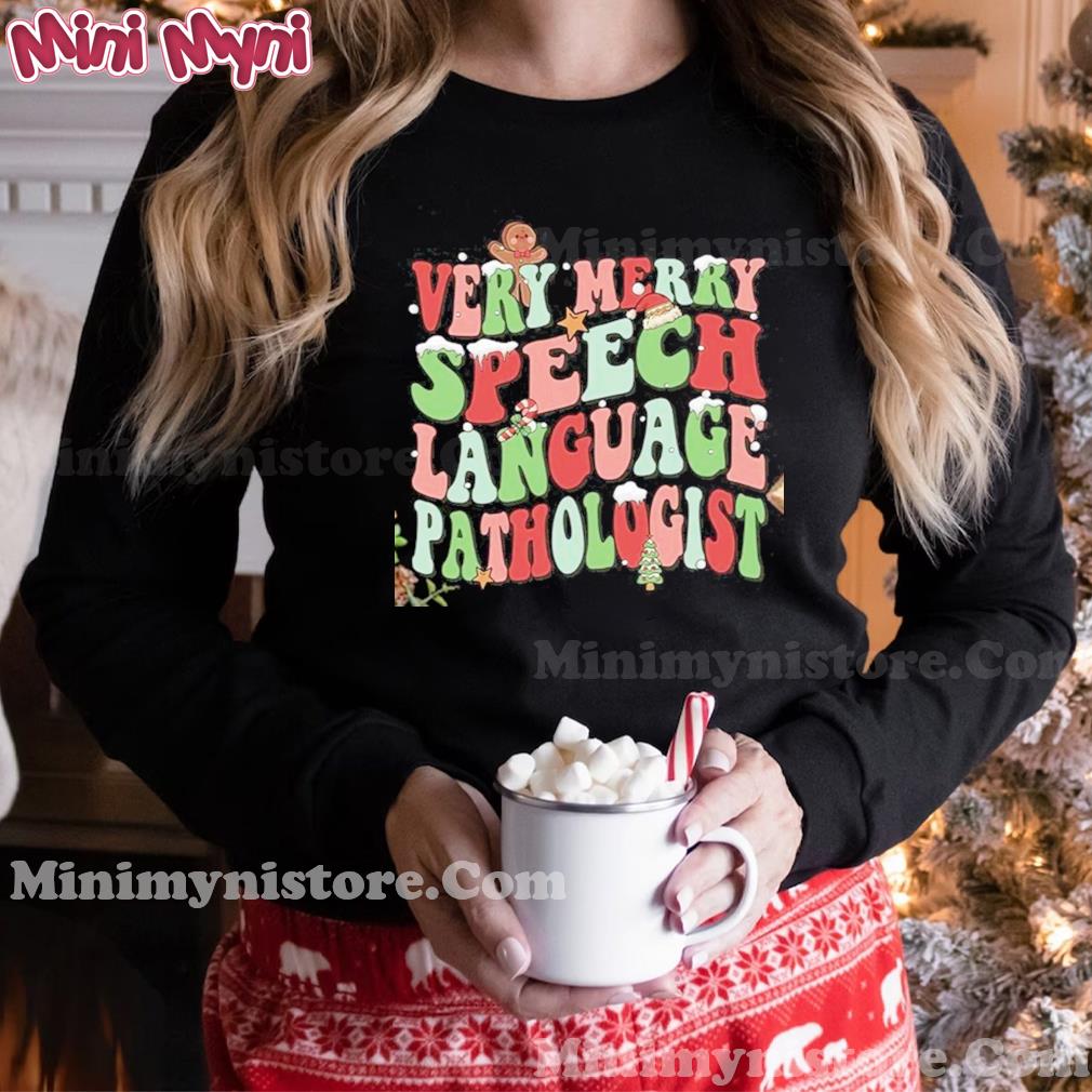Very Merry Speech Language Pathologist Christmas T-Shirt