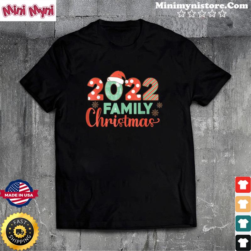 2022 Santa Claus Hat Snowflakes Matching Family Christmas T Shirt