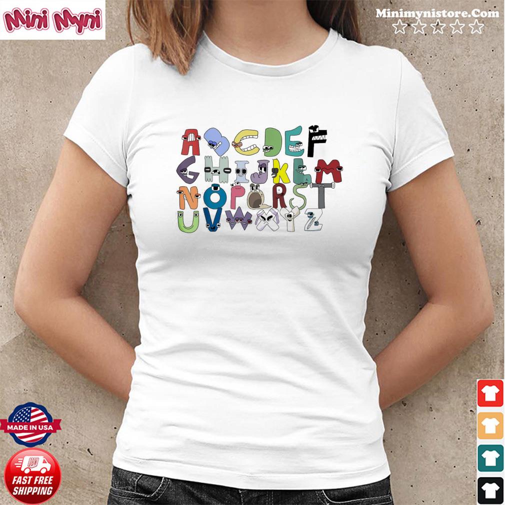 Villain Letter Abc Costume Boys Matching Evil Alphabet Lore Kids T-Shirt