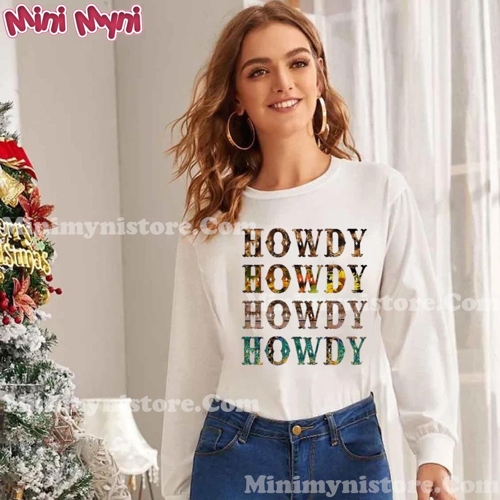 Howdy Shirt, Christmas T-Shirt, Western Shirt, Cowgirl Christmas Shirt
