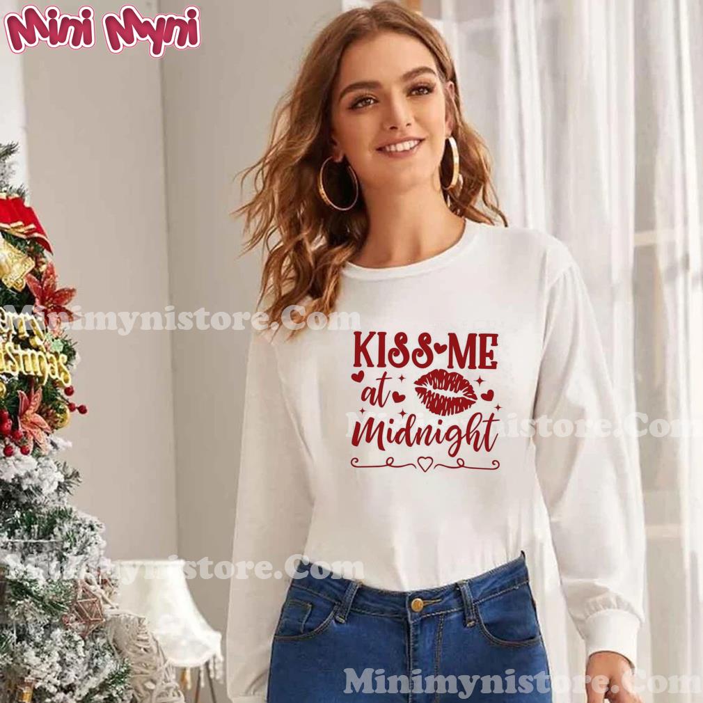 Kiss Me At Midnight Shirt, New Year Midnight Kiss Shirt
