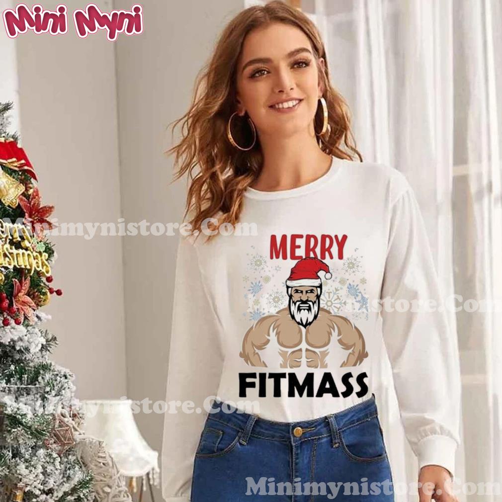 Merry Fitmas Santa Claus Gym Christmas Shirt