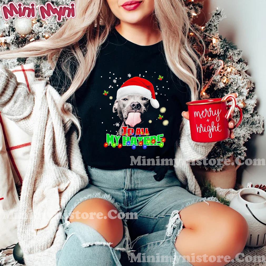 Pitbull To All My Haters Merry Christmas Shirt