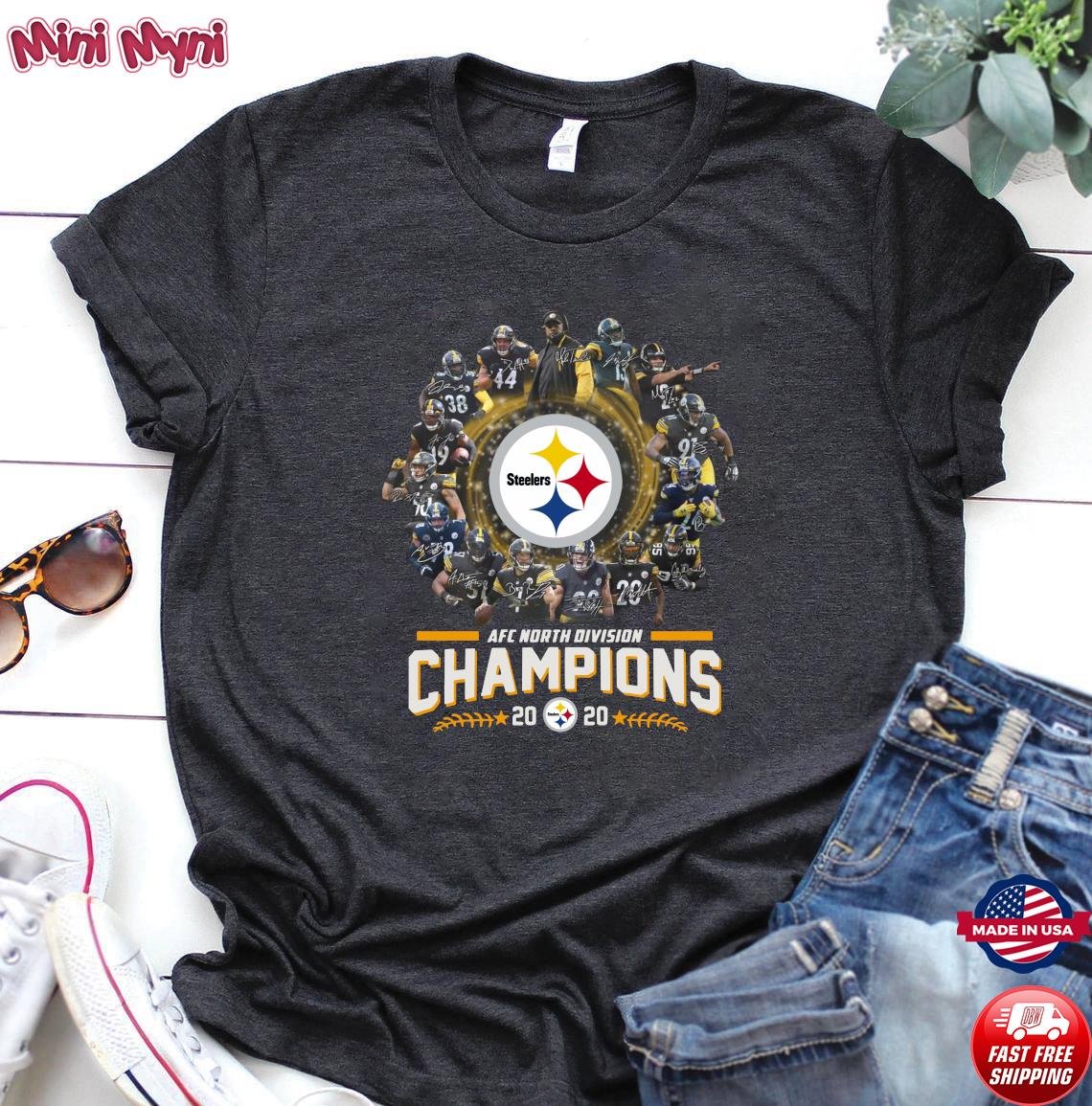 2020 AFC North division Champions Pittsburgh Steelers shirt, hoodie,  sweater and long sleeve