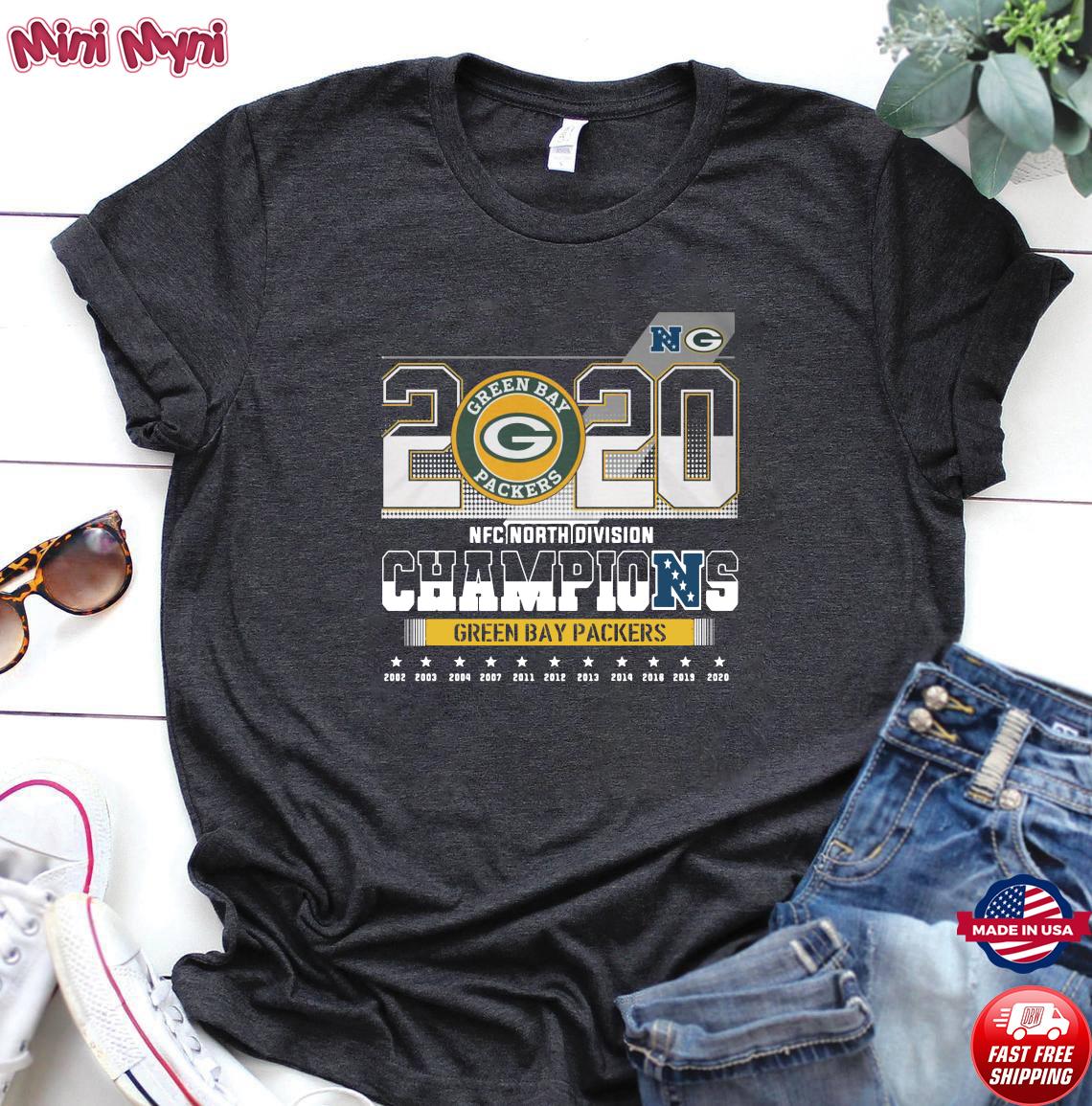 2020 NFC North Division Champions Green Bay Packers shirt, hoodie