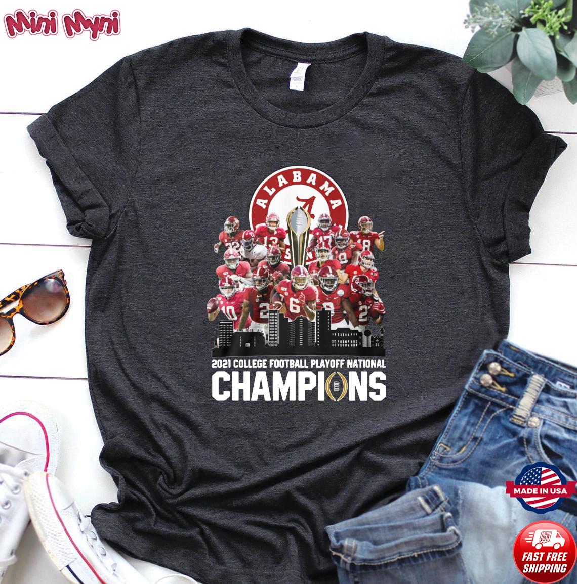 Top Alabama Crimson Tide 2021 College Football Playoff National Champions  Shirt