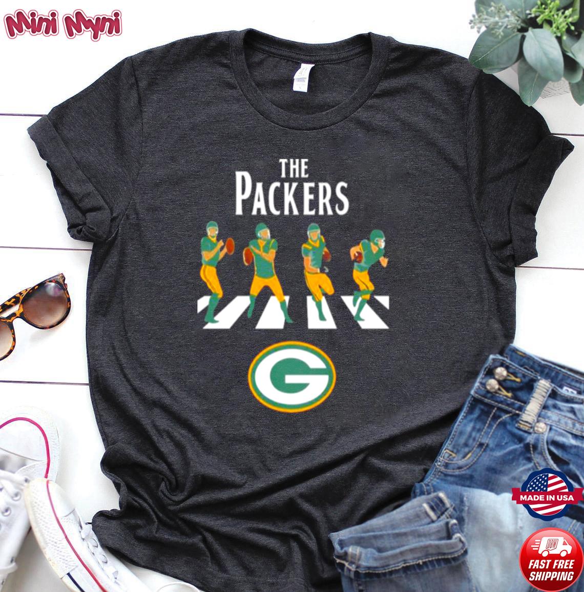 Green bay packers abbey road 2021 shirt, hoodie, sweater, long