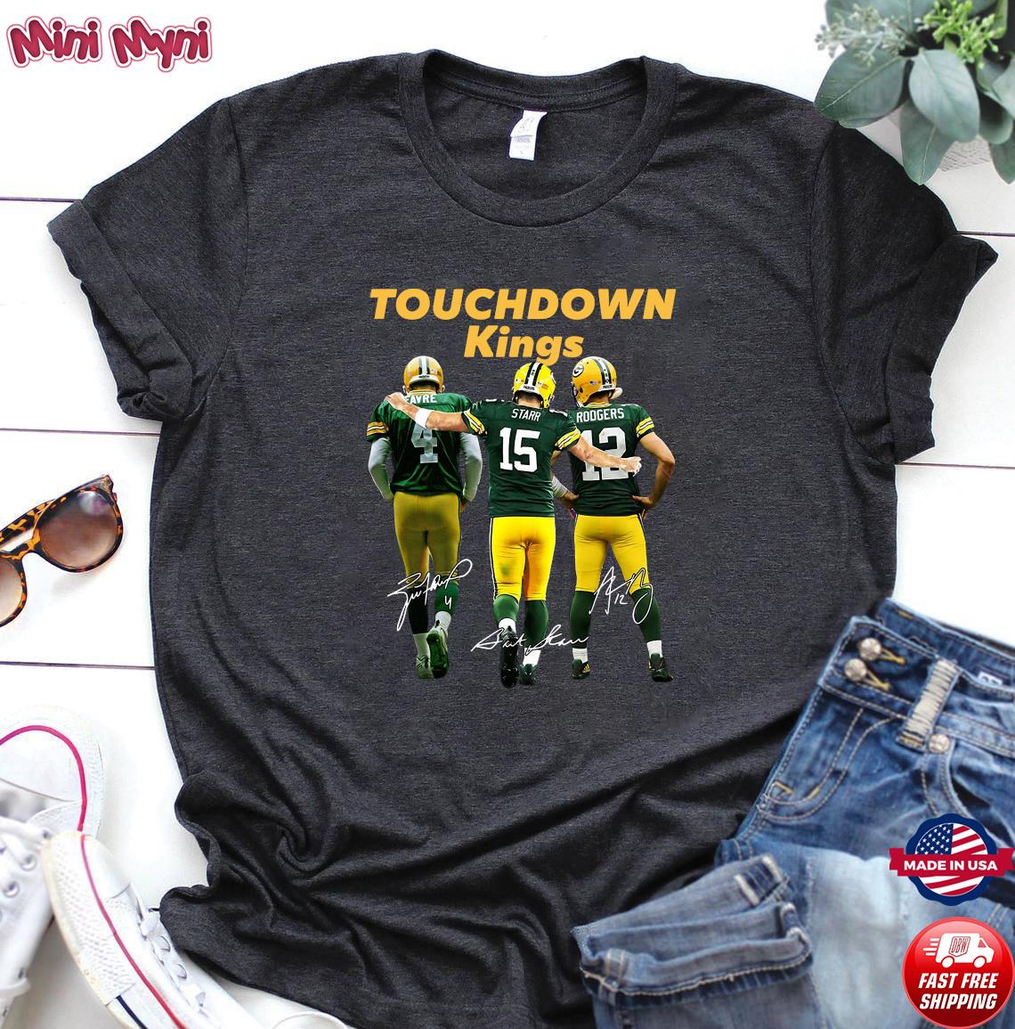 Champion Brett Favre Bart Starr Aaron Rodgers Signatures Shirt