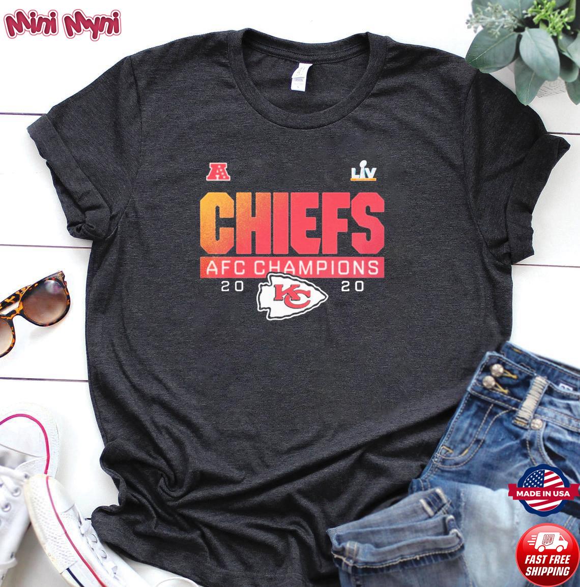 afc champions chiefs shirts