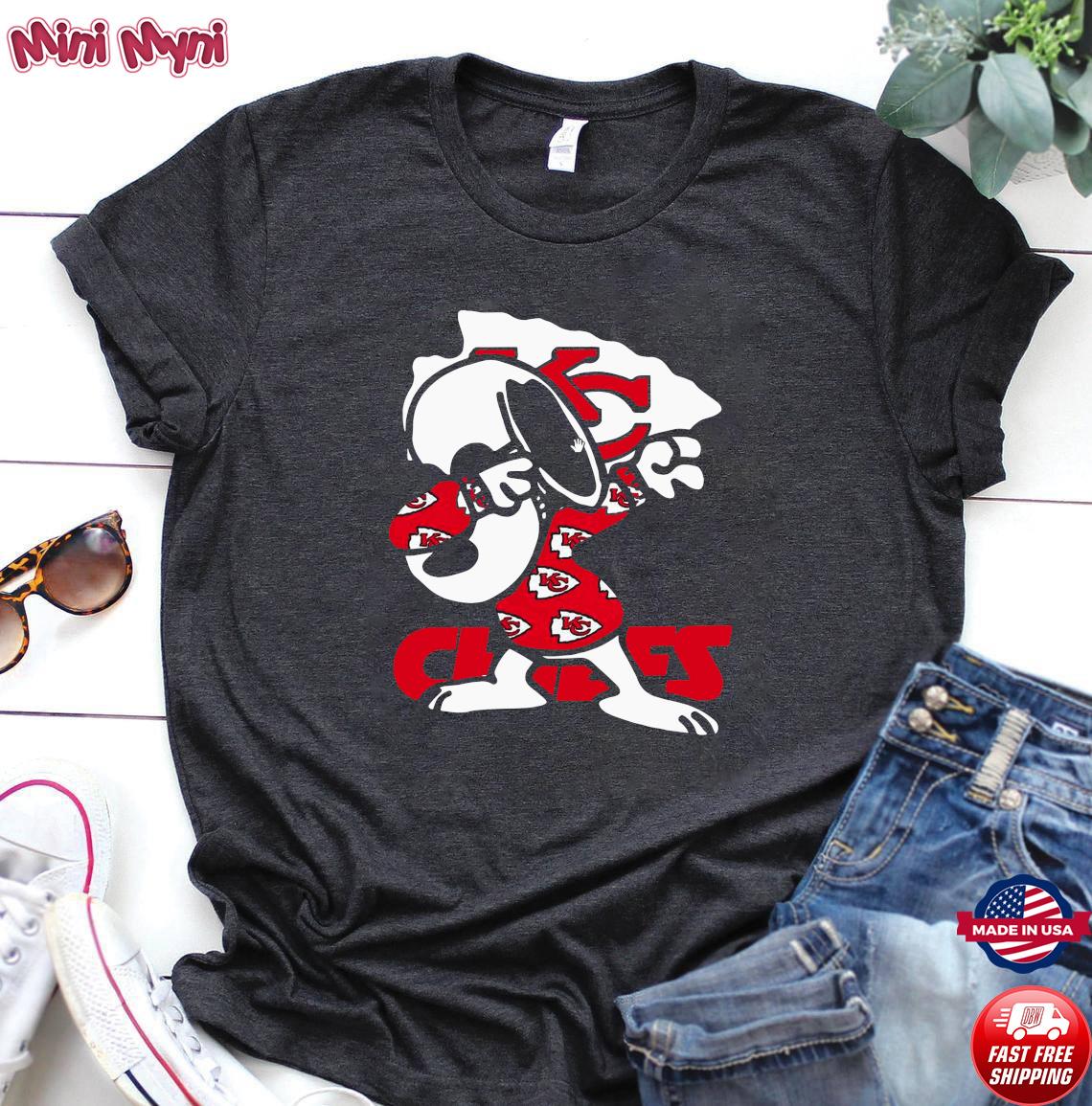 Snoopy Dabbing With Kansas City Chiefs 2021 shirt - Kingteeshop