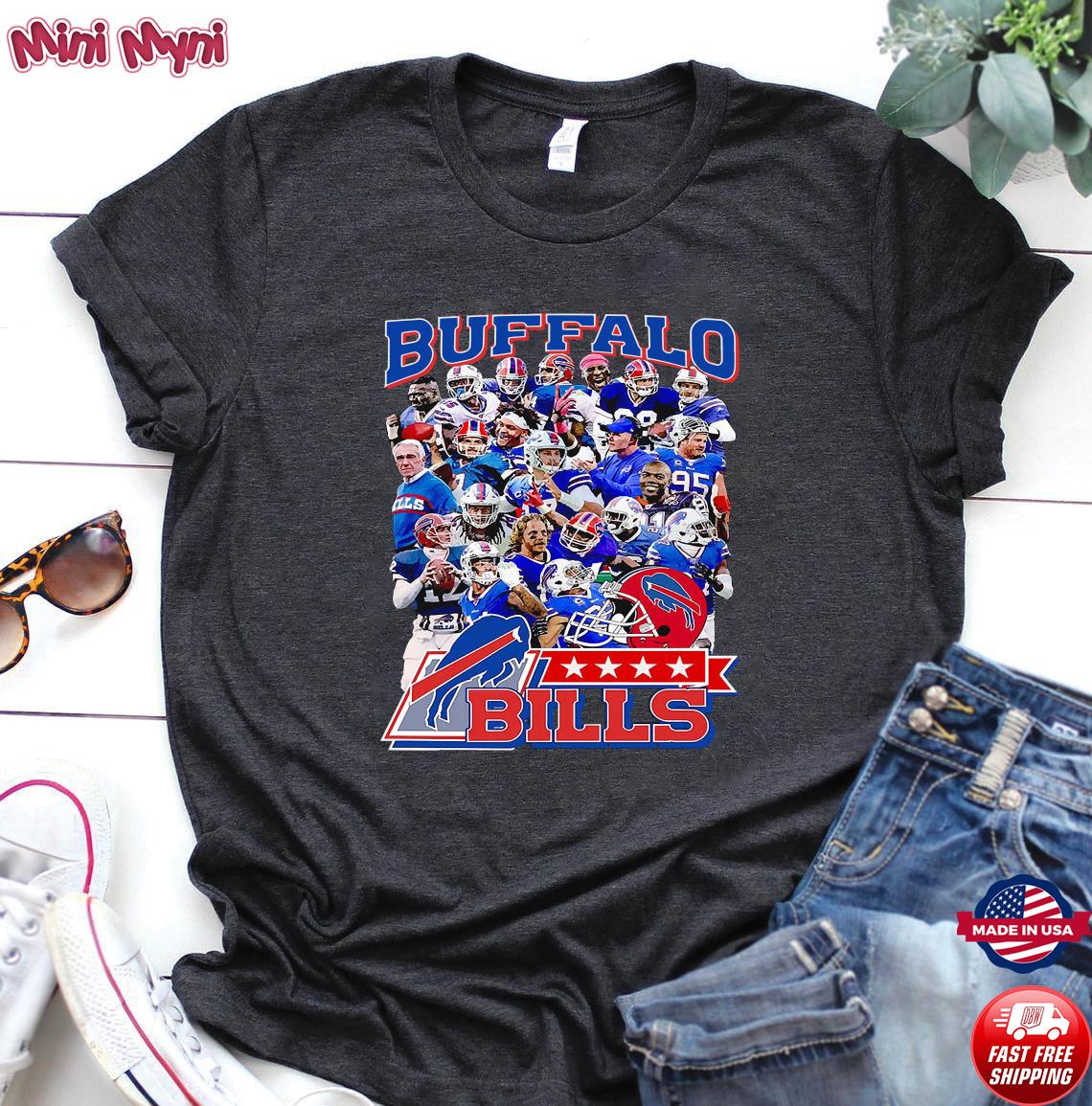 Mitchell & Ness Buffalo Bills Legendary Slub Long Sleeve Hooded T-Shirt