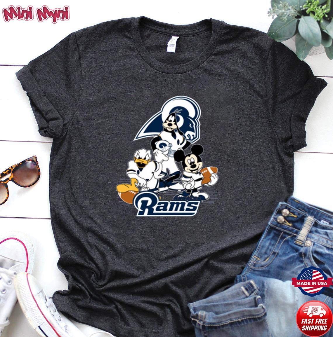 NFL Oakland Raiders Mickey Mouse Donald Duck Goofy Football Shirt